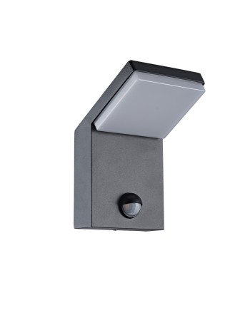 ALPINE * APLIQUE LED IP65 6W 3000K GRIS OSCURO SENSOR
